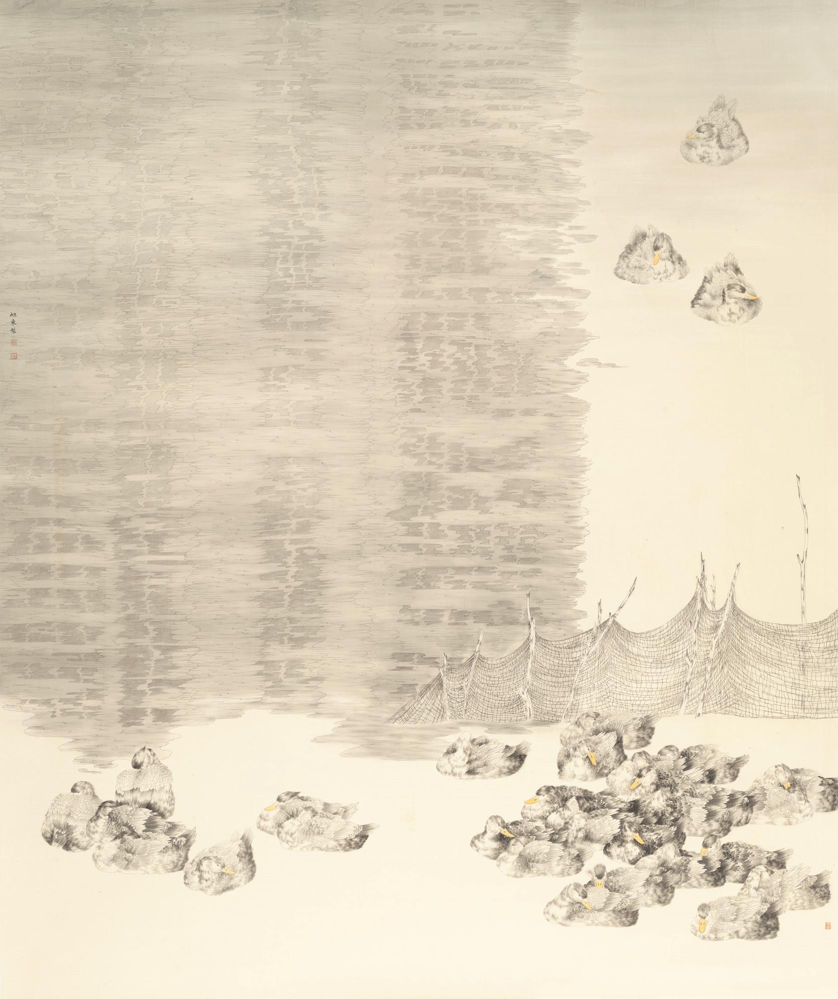 向旭东 憩 180cm×220cm 中国画.jpg