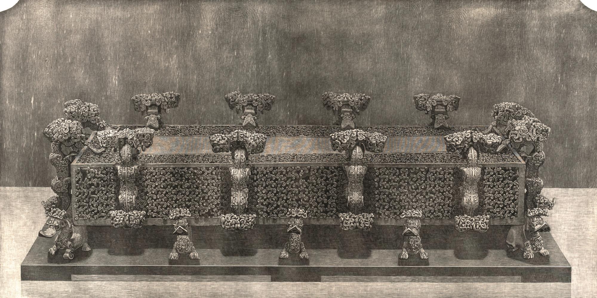 陈红强 云纹铜禁 60cm×120 版画.jpg