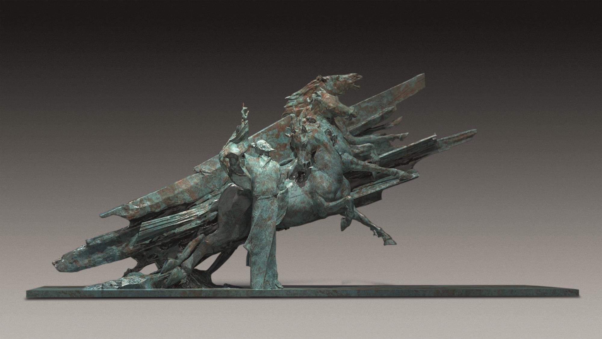 刘方 王羽羲 伯乐相马 100cm×30cm×50cm 雕塑 拷贝.jpg